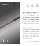 Paul Neuhaus Pure Surface Lampa Wisząca Szary 2301-15