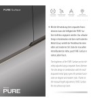 Paul Neuhaus Pure Surface Lampa Wisząca Szary 2301-15