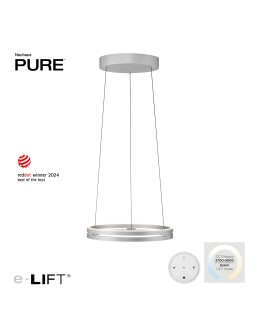 Paul Neuhaus Pure E-Loop Lampa Wisząca Aluminium 2550-95