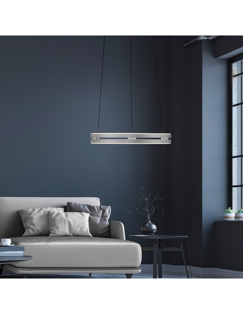 Paul Neuhaus Pure E-Loop Lampa Wisząca Aluminium 2550-95