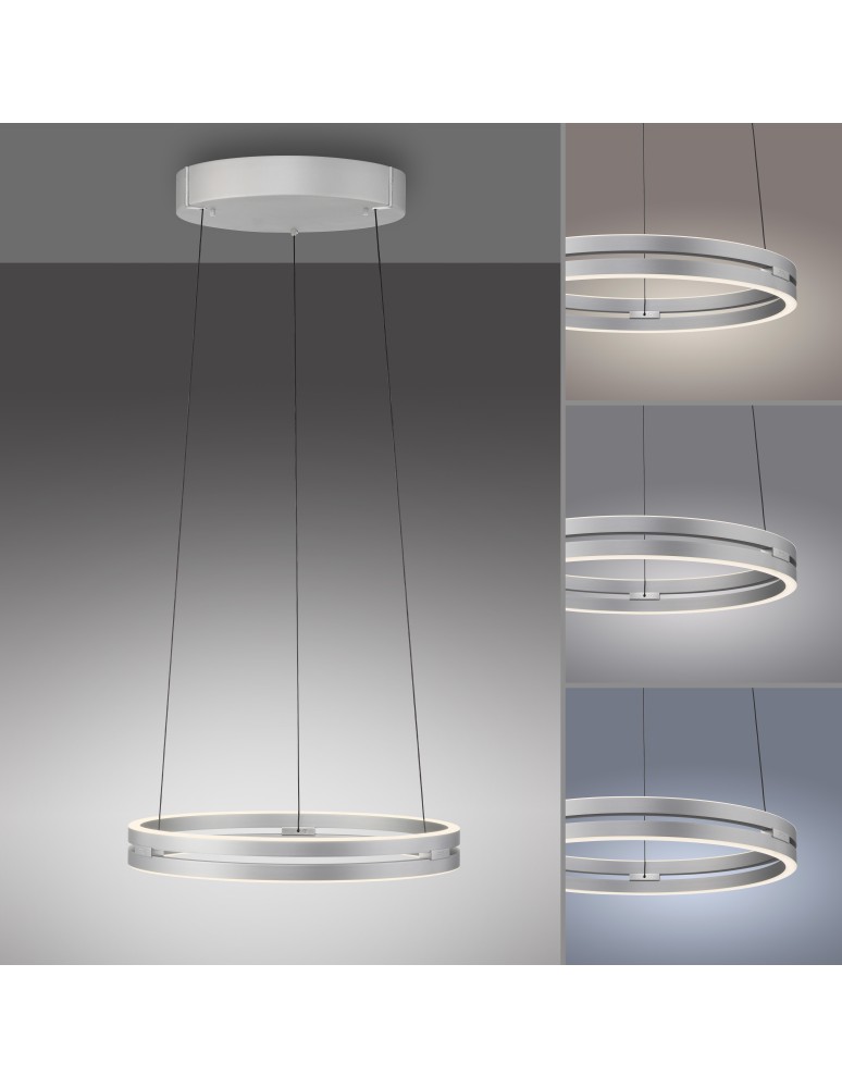 Paul Neuhaus Pure E-Loop Lampa Wisząca Aluminium 2550-95