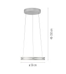 Paul Neuhaus Pure E-Loop Lampa Wisząca Aluminium 2550-95