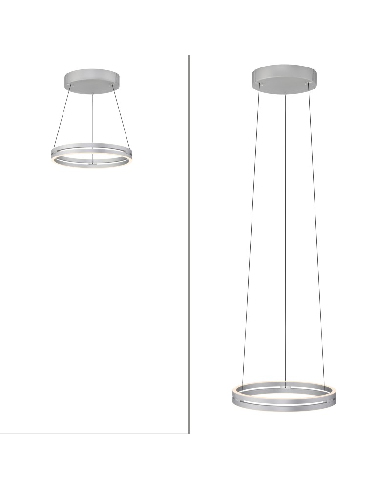 Paul Neuhaus Pure E-Loop Lampa Wisząca Aluminium 2550-95
