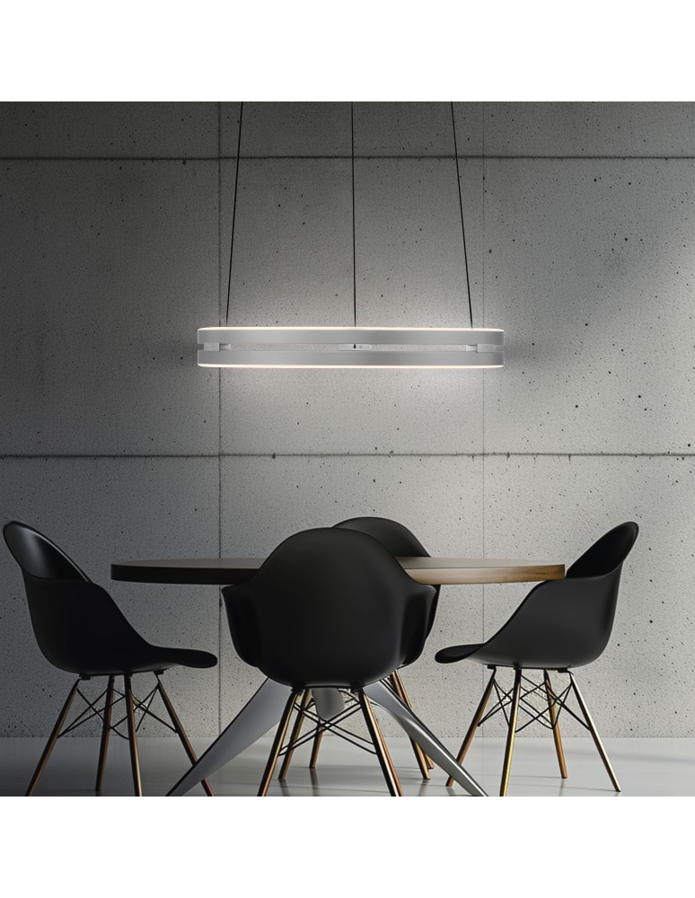 Paul Neuhaus Pure E-Loop Lampa Wisząca Aluminium 2550-95