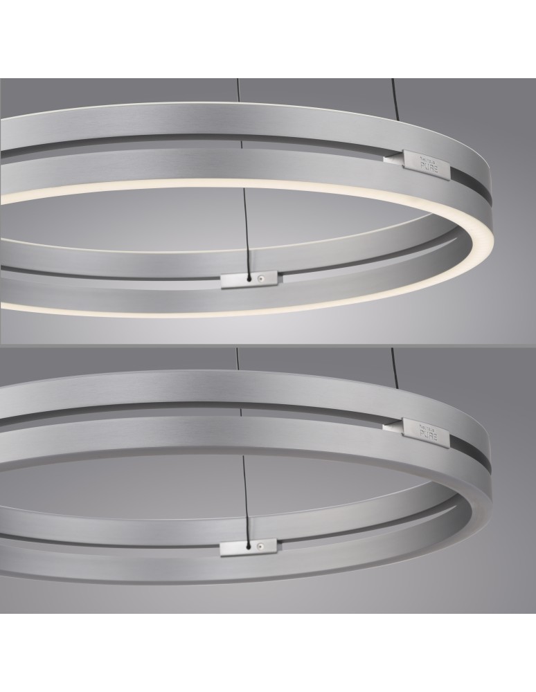 Paul Neuhaus Pure E-Loop Lampa Wisząca Aluminium 2550-95
