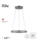 Paul Neuhaus Pure E-Loop Lampa Wisząca Szary 2551-15