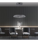 Paul Neuhaus Pure E-Loop Lampa Wisząca Szary 2551-15