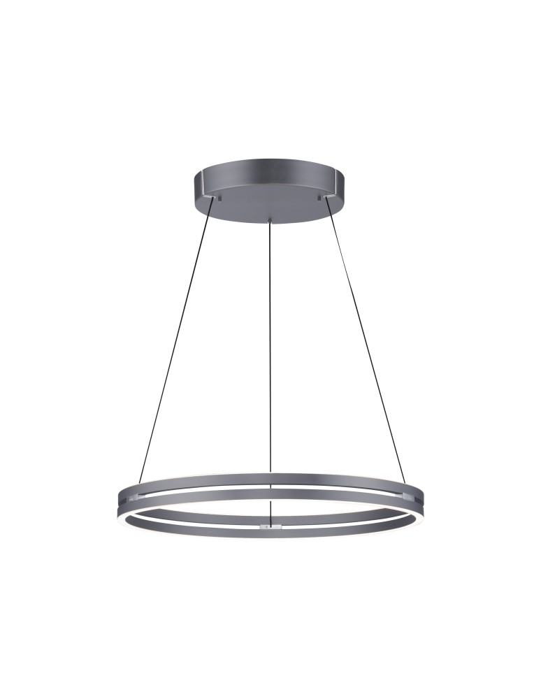 Paul Neuhaus Pure E-Loop Lampa Wisząca Szary 2551-15