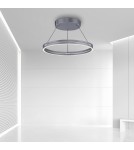 Paul Neuhaus Pure E-Loop Lampa Wisząca Szary 2551-15