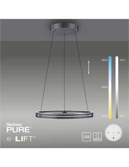 Paul Neuhaus Pure E-Loop Lampa Wisząca Szary 2551-15 - product 2