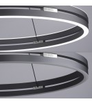 Paul Neuhaus Pure E-Loop Lampa Wisząca Szary 2551-15