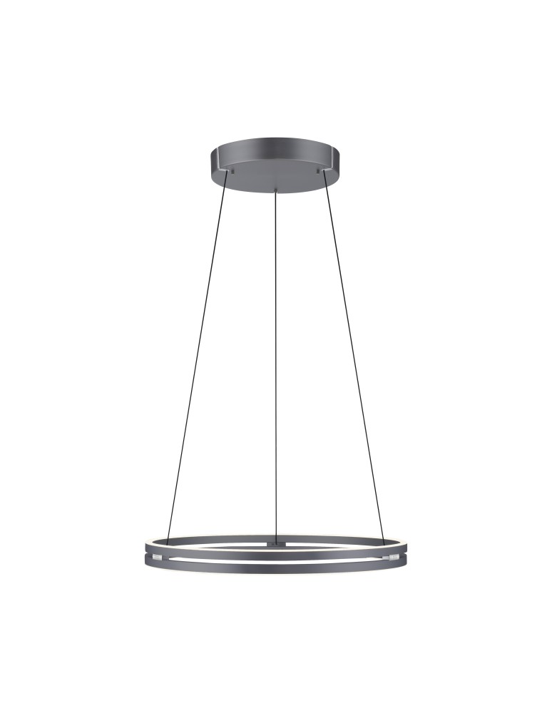 Paul Neuhaus Pure E-Loop Lampa Wisząca Szary 2551-15