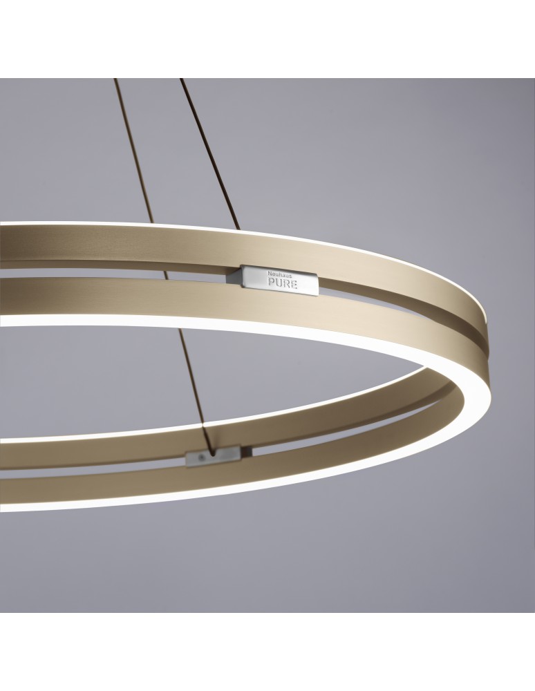 Paul Neuhaus Pure E-Loop Lampa Wisząca Matowy Mosiądz 2551-60
