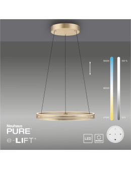 Paul Neuhaus Pure E-Loop Lampa Wisząca Matowy Mosiądz 2551-60 - produkt 2