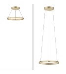 Paul Neuhaus Pure E-Loop Lampa Wisząca Matowy Mosiądz 2551-60