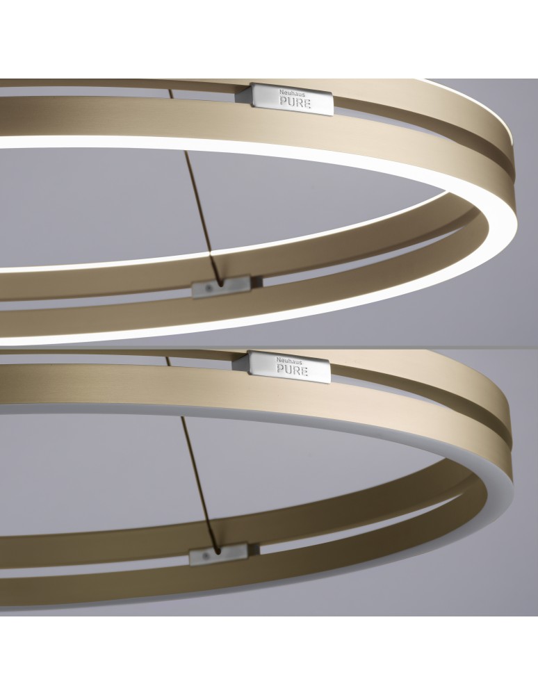 Paul Neuhaus Pure E-Loop Lampa Wisząca Matowy Mosiądz 2551-60