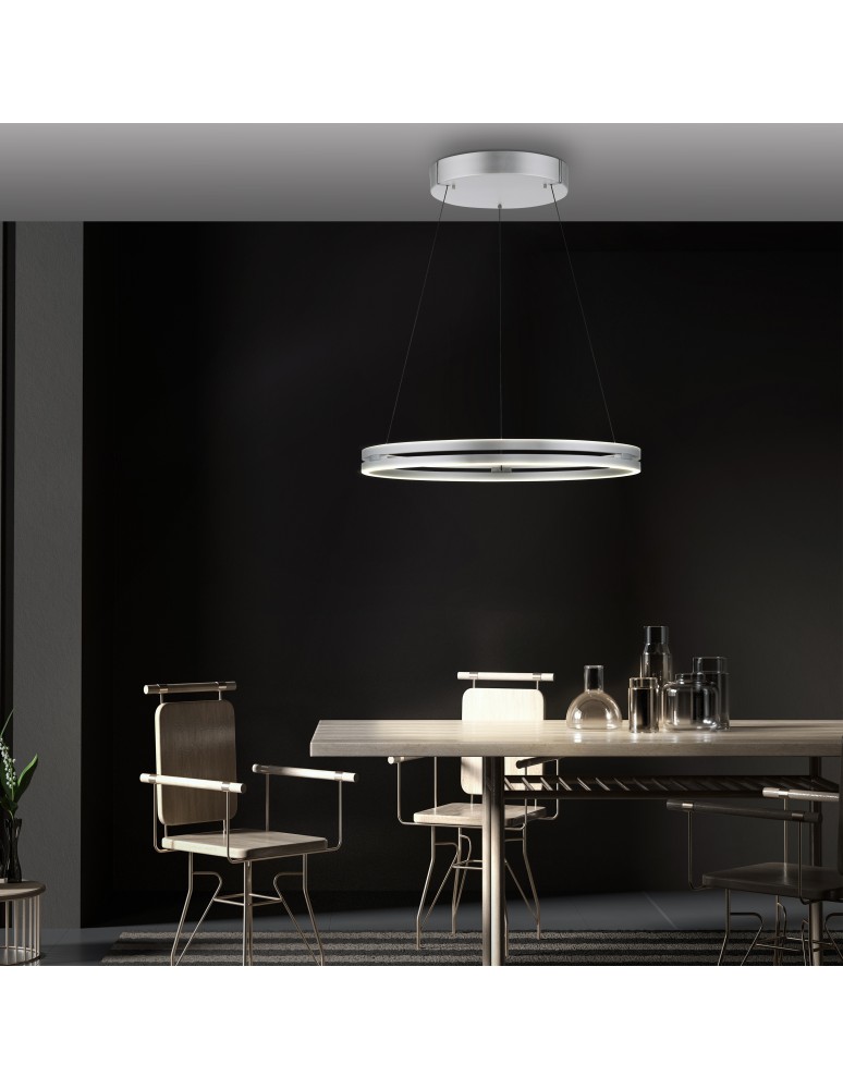 Paul Neuhaus Pure E-Loop Lampa Wisząca Aluminium 2551-95