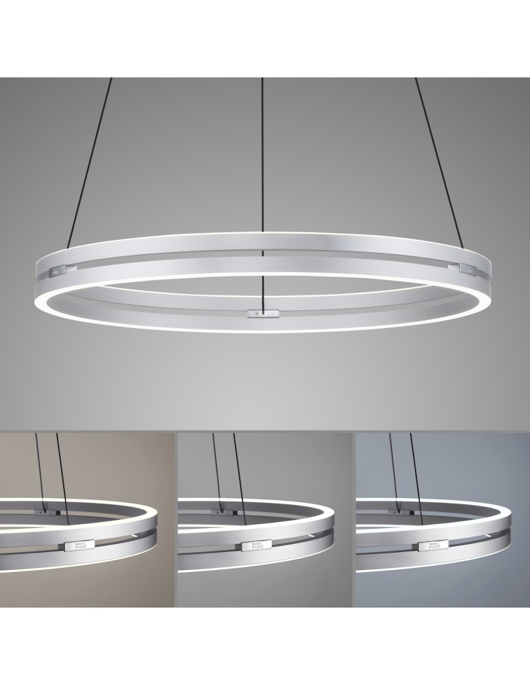 Paul Neuhaus Pure E-Loop Lampa Wisząca Aluminium 2551-95
