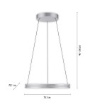 Paul Neuhaus Pure E-Loop Lampa Wisząca Aluminium 2551-95
