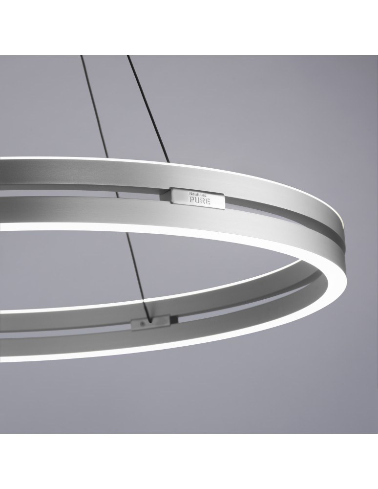 Paul Neuhaus Pure E-Loop Lampa Wisząca Aluminium 2551-95