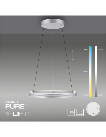 Paul Neuhaus Pure E-Loop Lampa Wisząca Aluminium 2551-95 - product 2