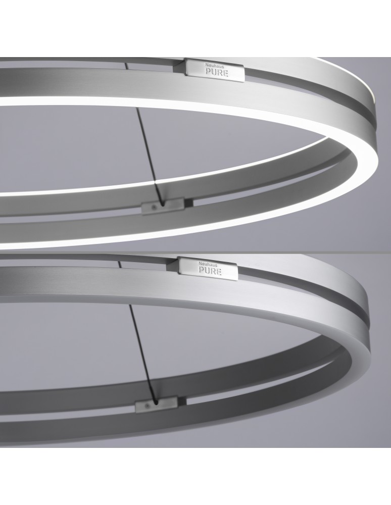 Paul Neuhaus Pure E-Loop Lampa Wisząca Aluminium 2551-95