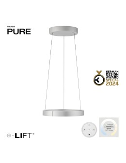 Paul Neuhaus Pure E-Clipse Lampa Wisząca Aluminium 2560-95