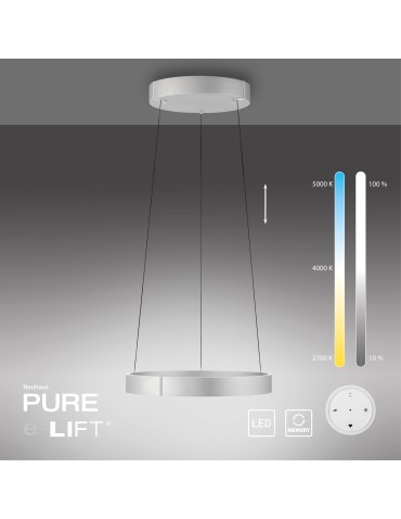 Paul Neuhaus Pure E-Clipse Lampa Wisząca Aluminium 2560-95 - product 2