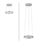 Paul Neuhaus Pure E-Clipse Lampa Wisząca Aluminium 2560-95
