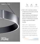 Paul Neuhaus Pure E-Clipse Lampa Wisząca Szary 2561-15