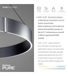 Paul Neuhaus Pure E-Clipse Lampa Wisząca Szary 2561-15
