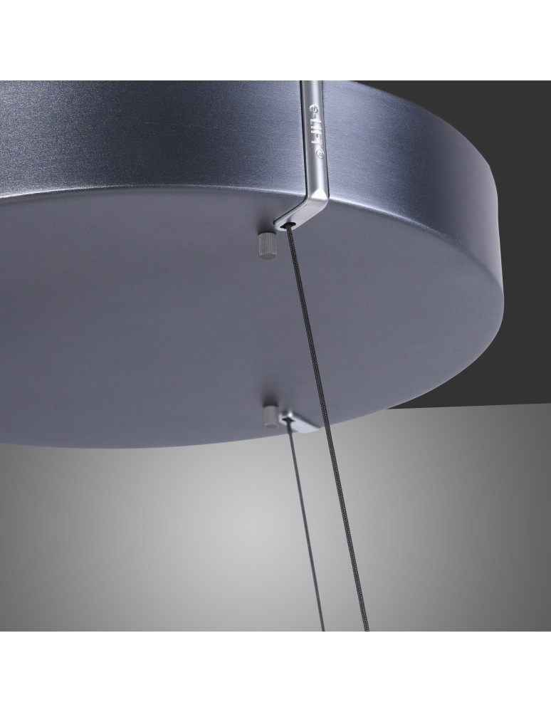 Paul Neuhaus Pure E-Clipse Lampa Wisząca Szary 2561-15