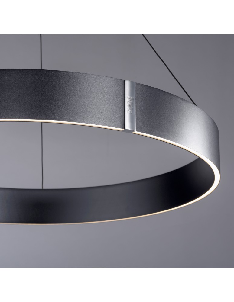 Paul Neuhaus Pure E-Clipse Lampa Wisząca Szary 2561-15