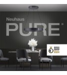 Paul Neuhaus Pure E-Clipse Lampa Wisząca Szary 2561-15