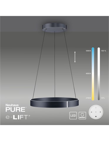 Paul Neuhaus Pure E-Clipse Lampa Wisząca Szary 2561-15 - product 2