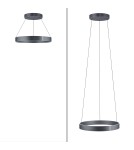 Paul Neuhaus Pure E-Clipse Lampa Wisząca Szary 2561-15