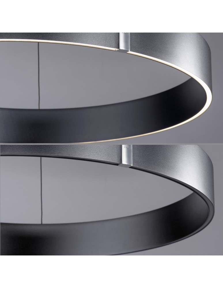 Paul Neuhaus Pure E-Clipse Lampa Wisząca Szary 2561-15