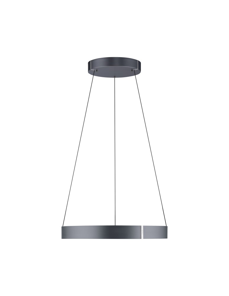 Paul Neuhaus Pure E-Clipse Lampa Wisząca Szary 2561-15