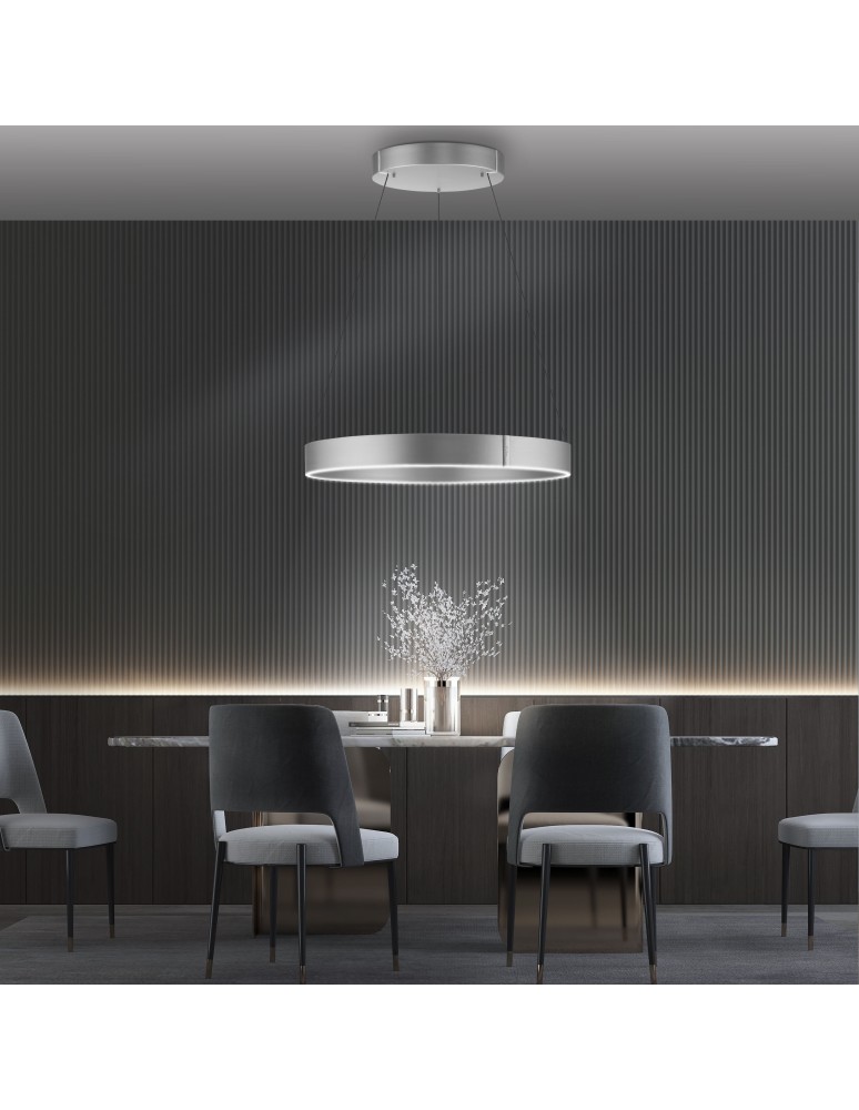 Paul Neuhaus Pure E-Clipse Lampa Wisząca Aluminium 2561-95