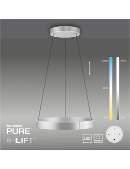 Paul Neuhaus Pure E-Clipse Lampa Wisząca Aluminium 2561-95 - product 2