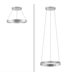 Paul Neuhaus Pure E-Clipse Lampa Wisząca Aluminium 2561-95