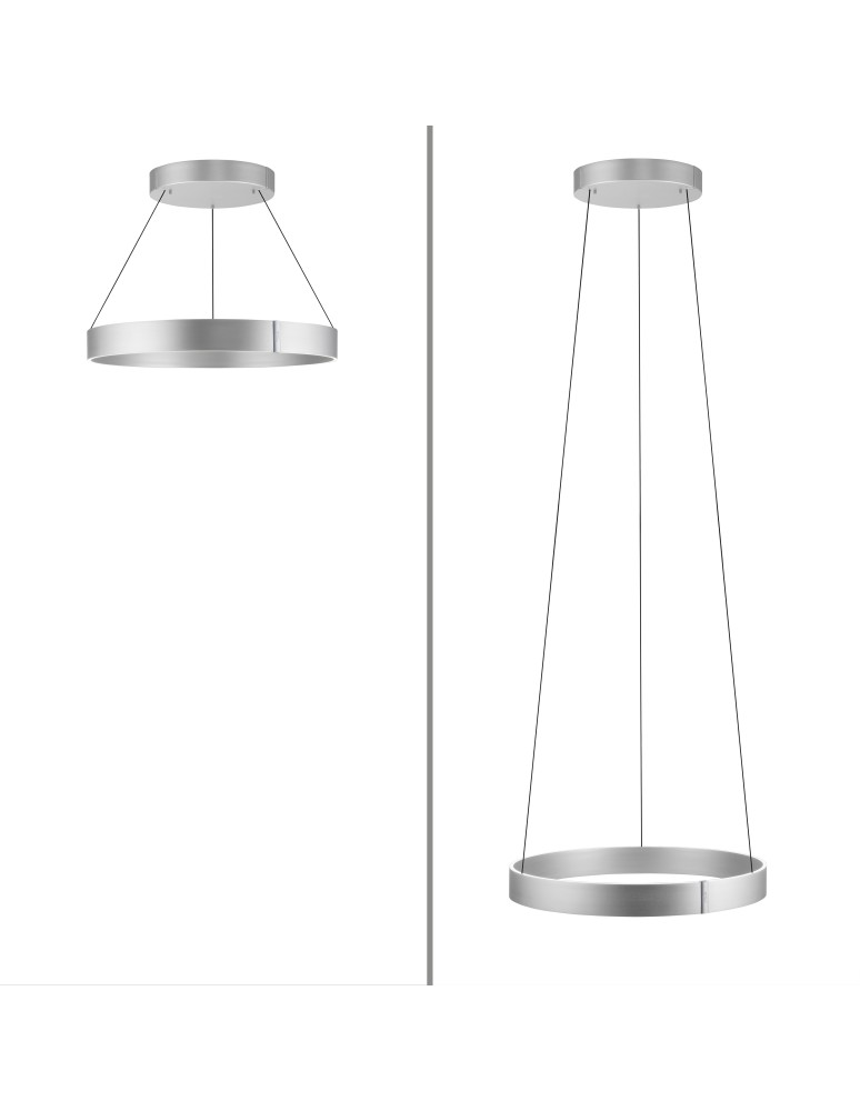 Paul Neuhaus Pure E-Clipse Lampa Wisząca Aluminium 2561-95