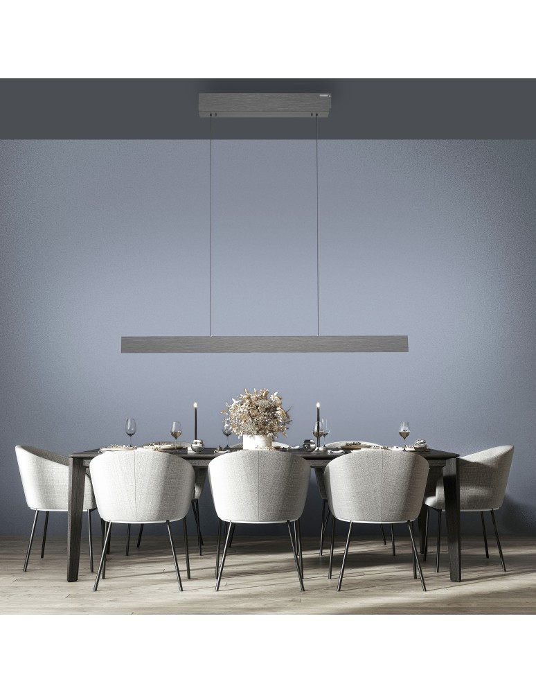 Paul Neuhaus Pure E-Motion Lampa Wisząca Szary 2570-15