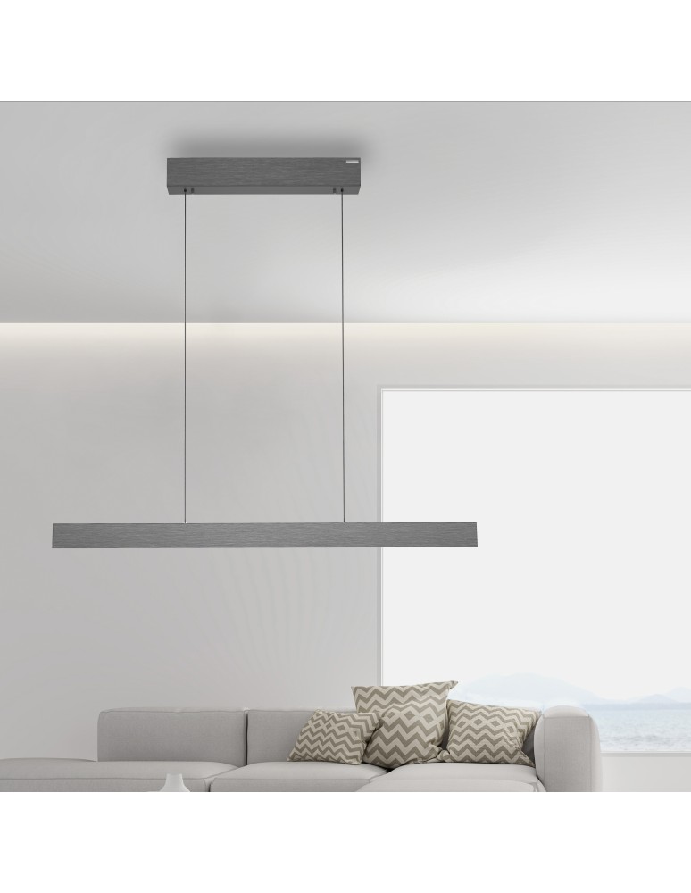 Paul Neuhaus Pure E-Motion Lampa Wisząca Szary 2570-15