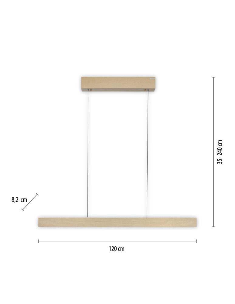 Paul Neuhaus Pure E-Motion Lampa Wisząca Matowy Mosiądz 2570-60