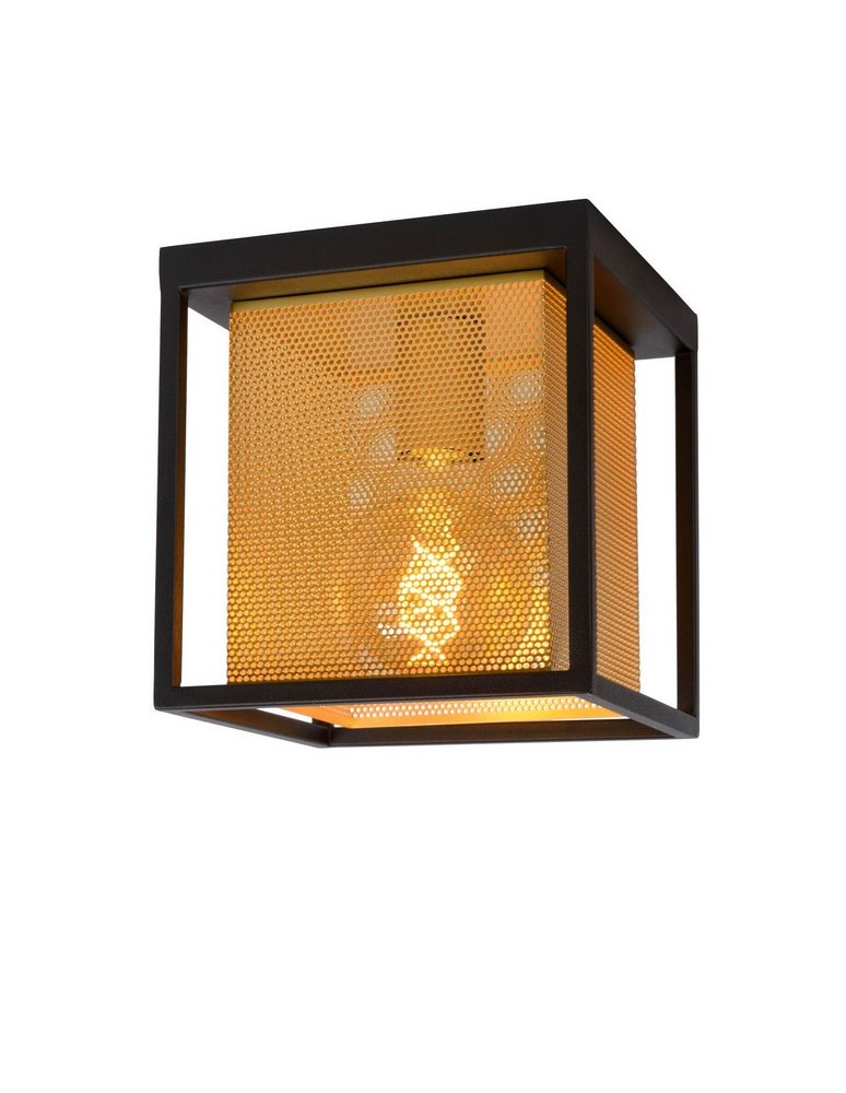 Loft ceiling lamps - industrial - Lucide SANSA Ceiling 1xE27 black 21122/01/30 - product kolory-swiatla.pl 1