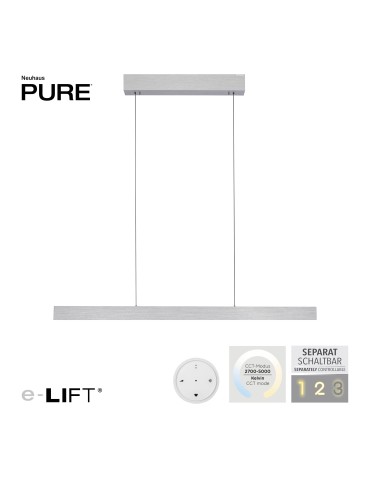 Paul Neuhaus Pure E-Motion Lampa Wisząca Aluminium 2570-95 - product 2
