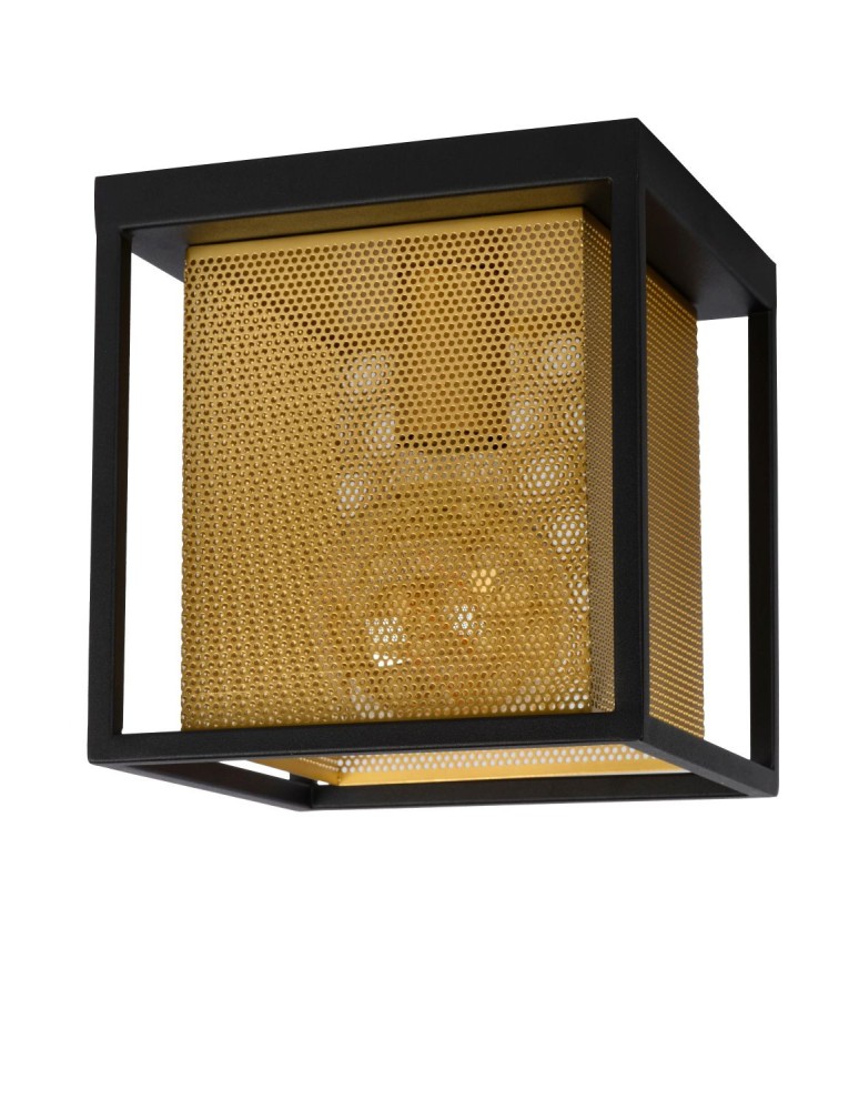 Loft ceiling lamps - industrial - Lucide SANSA Ceiling 1xE27 black 21122/01/30 - product kolory-swiatla.pl 3