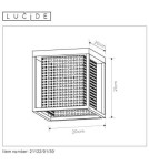 Loft ceiling lamps - industrial - Lucide SANSA Ceiling 1xE27 black 21122/01/30 - product 6