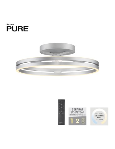 Paul Neuhaus Pure Loop Lampa Sufitowa Aluminium 6552-95 - produkt 2